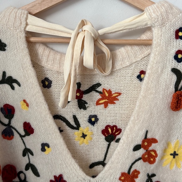 Anthropologie Floral Appliqued Sweater
Tunic Dress Alpaca Blend size S - Picture 4 of 16